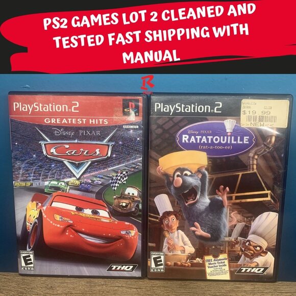 PS2 GAMES LOT 2 CLEANED AND TESTED FAST SHIPPING WITH MANUAL (VG2)‎ - Picture 1 of 5